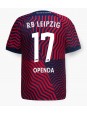 Moški Nogometna dresi replika RB Leipzig Lois Openda #17 Gostujoči 2023-24 Kratek rokav